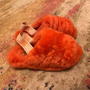 UGG Vibrant Pink Fluffy Footwear